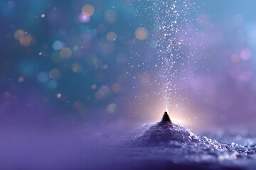  Ganga Jal droplets over crystal Shivling with divine background and copy-ready top space.
