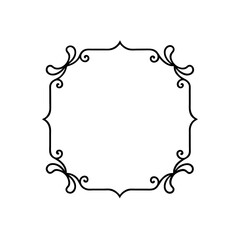 antique bracket style corner frames with botanical.svg