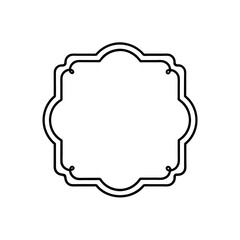 antique photo frame borders with curved corner mot