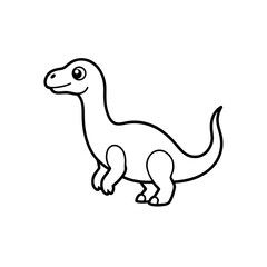 baby dino cartoon isolated on white background  