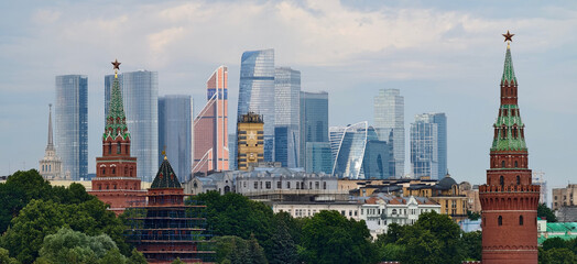 Fototapeta premium View of Moscow capital of Russia