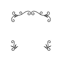 celebration border corners with flowing floral lin.svg