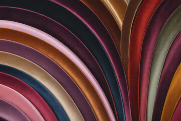 Richly Colored Fabric Swatches textile colorful