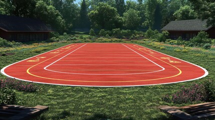Fototapeta premium Outdoor Running Track Design