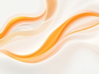 Abstract orange and white flowing ribbons and mesh, creating a modern, elegant and seamless background