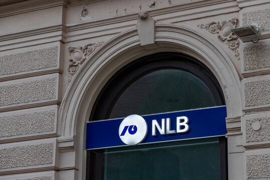 Ljubljana, Slovenia - May 12, 2024: A picture of an NLB Bank branch.