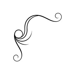 curved ribbon style corner dividers with soft flou 