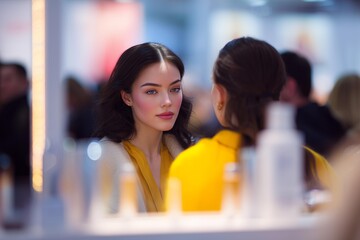 Beauty and Cosmetics Exhibition with Makeup Artists and Models