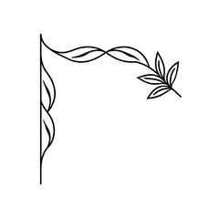 etched botanical corner borders for classic 