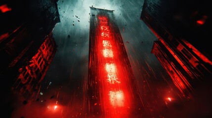 Red Neon Rain