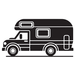 Cartoon vector illustration of a delivery truck icon