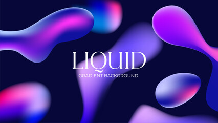 abstract liquid gradient background with modern vibrant color