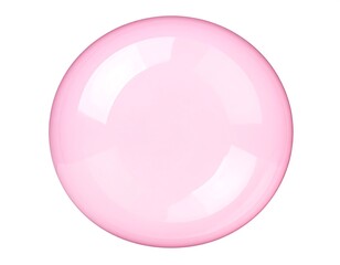 Pink bubble, smooth surface