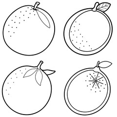 Obraz premium Lime Coloring Page – Fresh Citrus Fruit Line Art Illustration for Kids and Adults