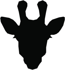 black silhouette of a white horse