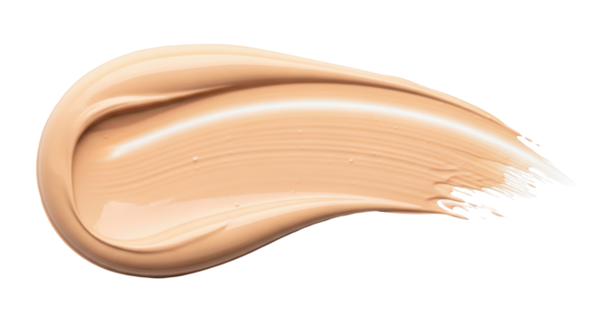 Isolated Beige Foundation Swatch