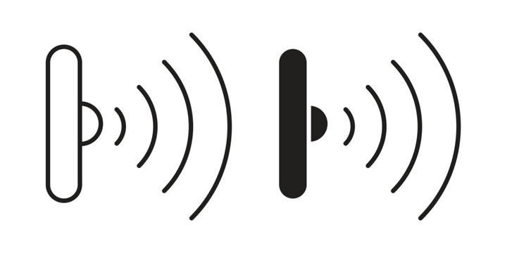 Infrared icon vector illustration logo template in filled, outline