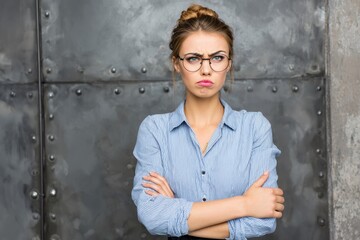 A businesswoman averse to excessive physical contact