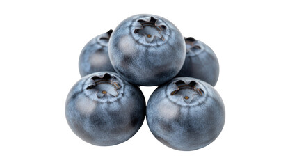 Isolated Blueberries Pile