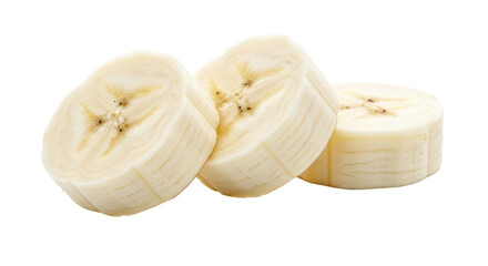 Isolated Banana slices