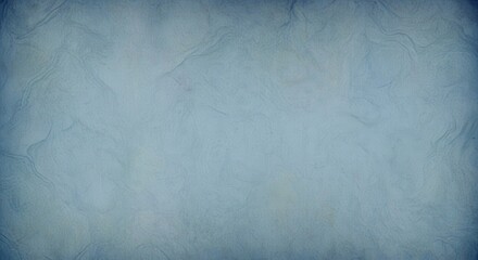 Aged and Textured Paper Background with Faded Blue Tones and Dark Vignette