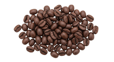 Isolated Pile of coffee beans