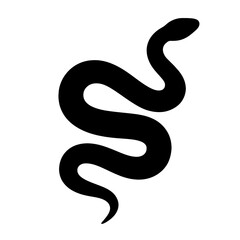 Design a black silhouette of a Corn Snake white background clean vector shape