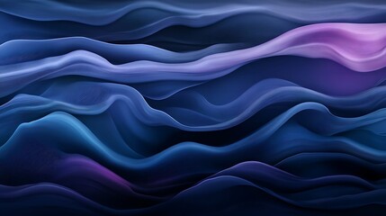 Fototapeta premium Abstract Wavy Texture Background with Blue and Purple Fabric Waves