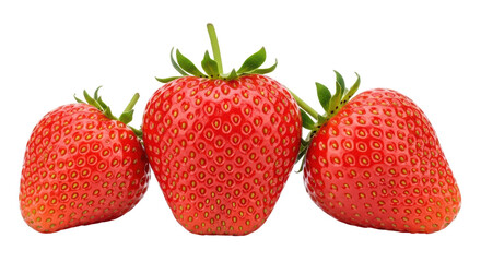 Isolated Strawberries