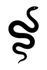 Design a black silhouette of a Green Mamba white background clean vector shape