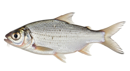Isolated Silver Bream Fish