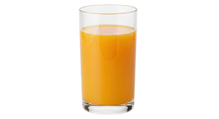 Isolated Glass of Orange Juice