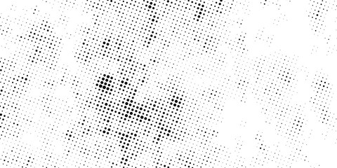 Dot pattern texture, abstract circle black and white halftone dot background