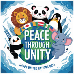 Obraz premium United Nations Day image photo 6.eps