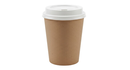 Isolated Paper Cup with Lid