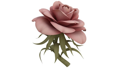 Isolated Pink Rose