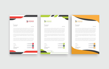 modern business proposal letterhead design template. Vector illustration