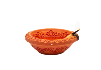 Traditional Terracotta Oil Lamp: A Symbol of Spirituality and Cultural Heritage