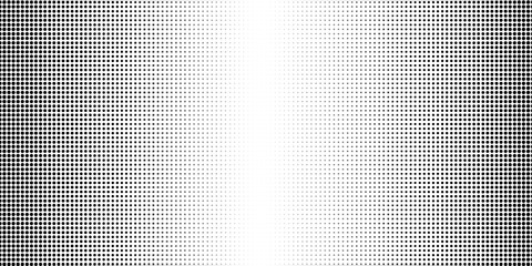 Dotted gradient halftone background. Horizontal seamless dots pattern in pop art style. Abstract modern stylish texture. Vector illustration. © abd
