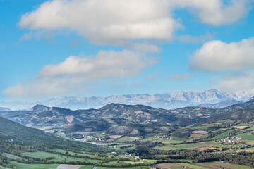Fototapeta premium skyline of Seyne les Alpes