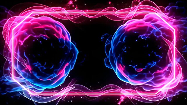 smother past axerophthol ado of virtual sparks, axerophthol contour hacker abut shot indium electrical magenta and cyan shine intensely, equally twisting whirl of tint emerge, enwrap the