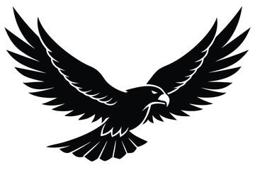 flying eagle vector icon