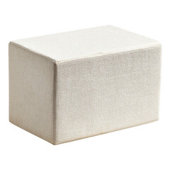 Isolated White Yoga Block on Simple Backdrop for Wellness and Fitness Practices