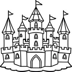 Abstract geometric pattern with vibrant color accents