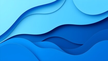 파란색 물결 모양 추상 배경 디자인