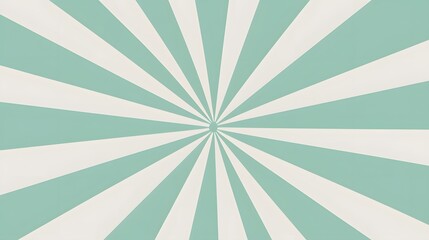 Abstract Teal and White Sunburst Rays Background Design