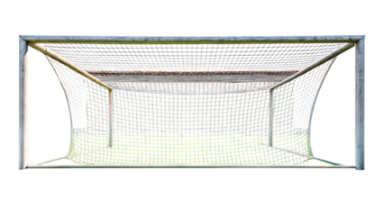 football goal at the stadium isolated on white background, png, ai generated.