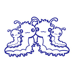 4 Caterpillar Family Mom Dad Children 2 Siblings Baby's Father Mother