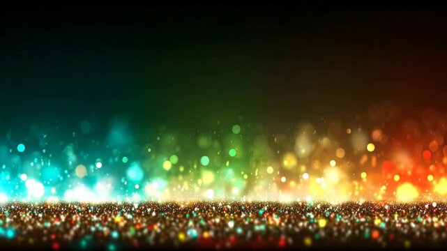 Vibrant glitter lightscape