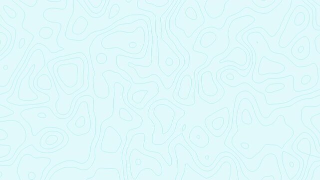 An abstract pale aqua topographic map with soft icy blue lines forming a calm seamless pattern